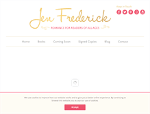 Tablet Screenshot of jenfrederick.com